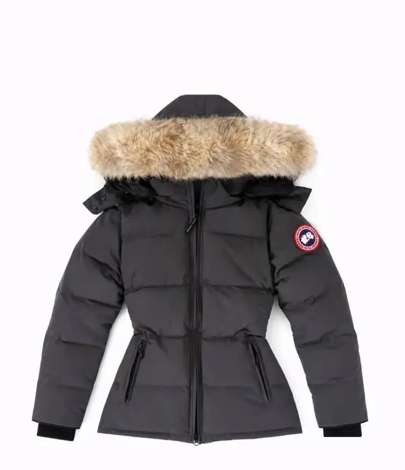 Женский пуховик Canada Goose с меховой опушкой